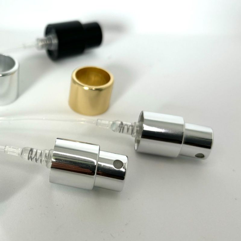 Cosmetic Packing Aluminium Mini Screw Sprayer Pump for 13mm Caliber Perfume Bottle