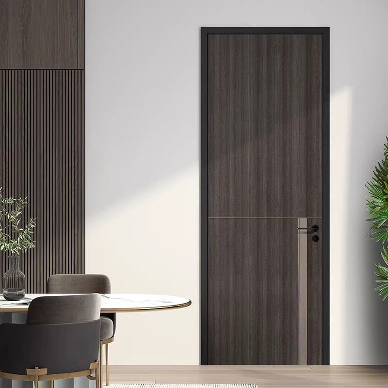 Customized Luxury Home Wooden Internal Doors Designed Waterproof Interior Bedroom Solid Wooden Wood Door Composite Doors for Houses