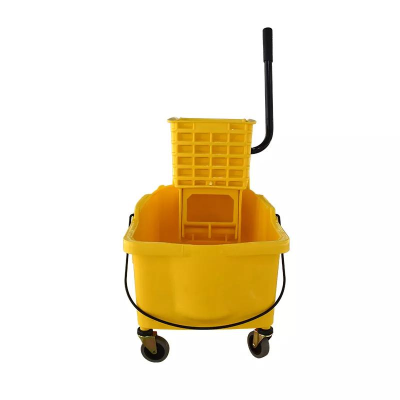 Hotel Cleaning Plastic 360 Flat Magic Mop Squeezer Bucket with Side Press Wringer