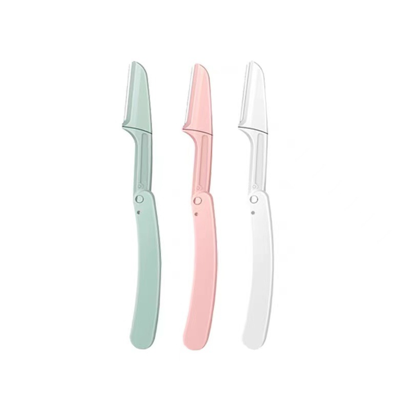 Mini Stainless Steel Foldable Eyebrow Razor Can Rotate 360 Degrees to Shave Eyebrows