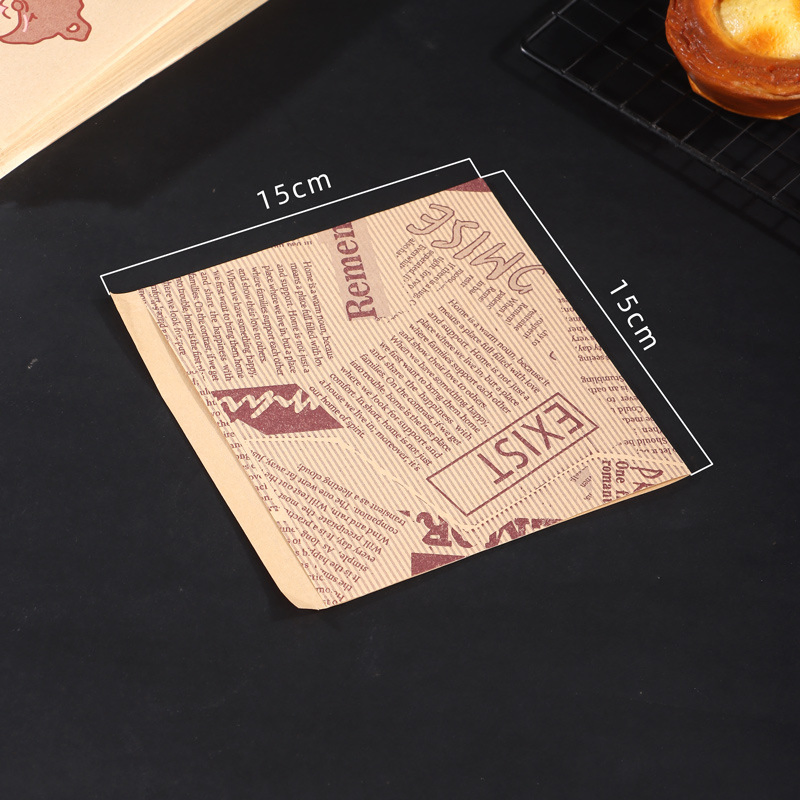 Custom Printed Food Wrapping Use Greaseproof Paper Baking Custom Burger Wrappers Paper