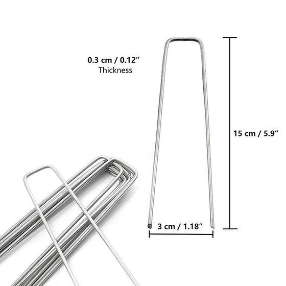 U-Pin Ground Staples Pack of 50