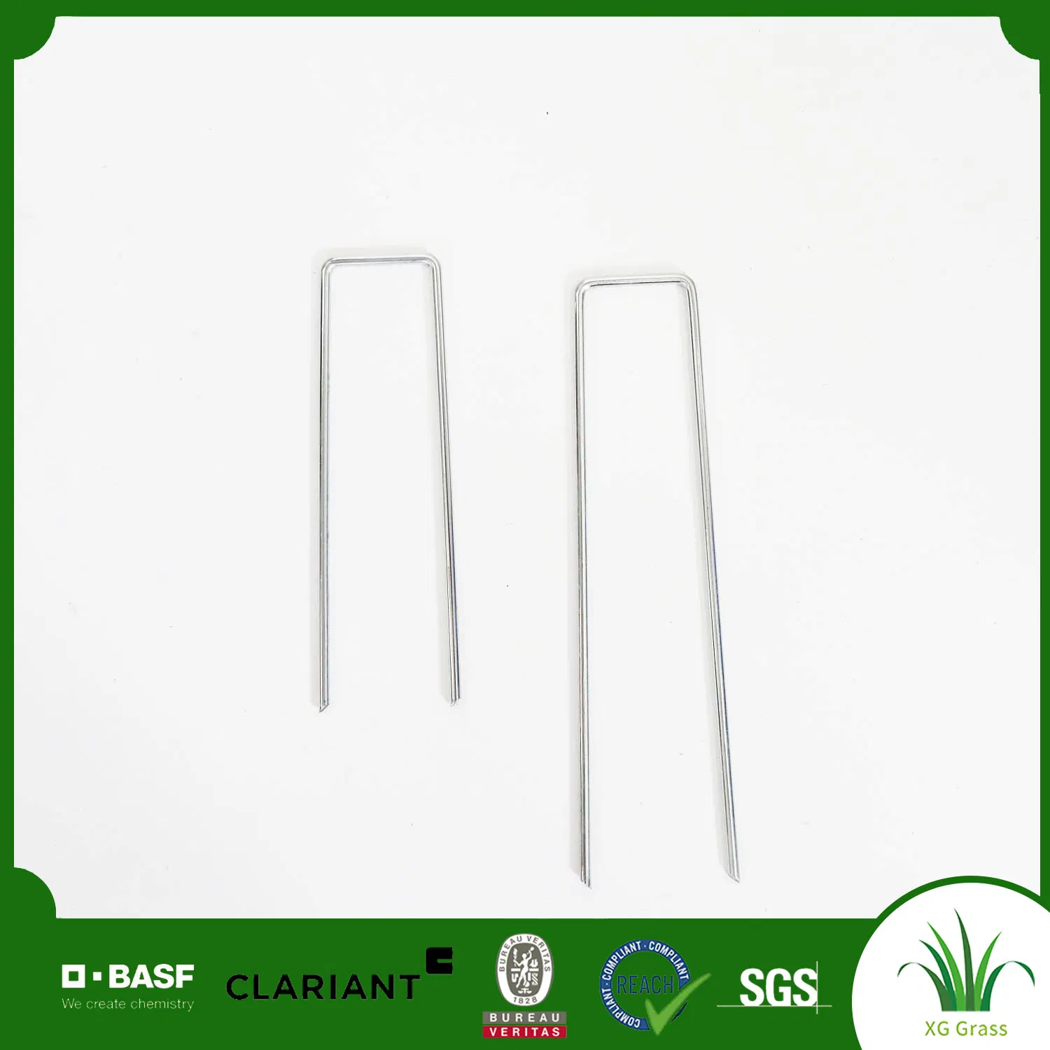 U-Shaped Nails for Long-Term Fixing of Artificial Turf,