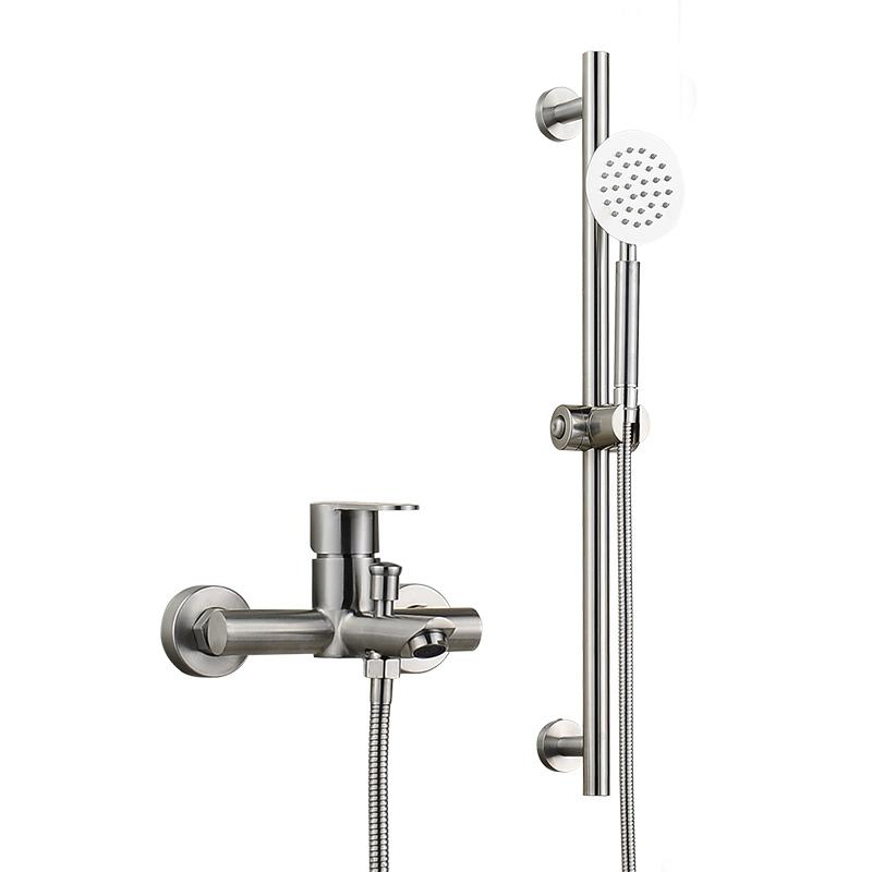 Душевой смеситель из нержавеющей стали 304 со скользящей штангой