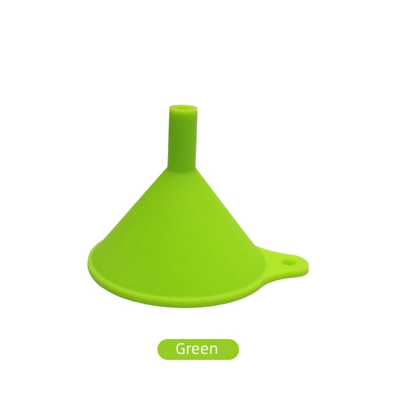 100% Food Grade Mini Silicone Plastic Funnel Portable Oil Food Funnel with Wide Mouth Jar