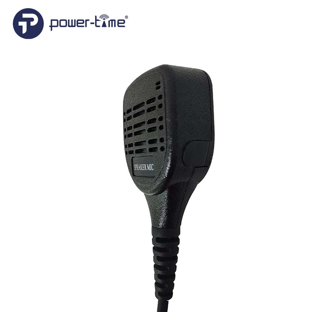 Rugged Design Portable Remote Speaker Microphone IP55 Rated for Walkie-Talkie