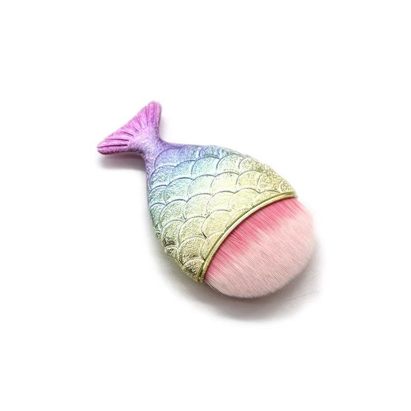 Fish-Tail Shaped Powder & Foundation Makeup Brush