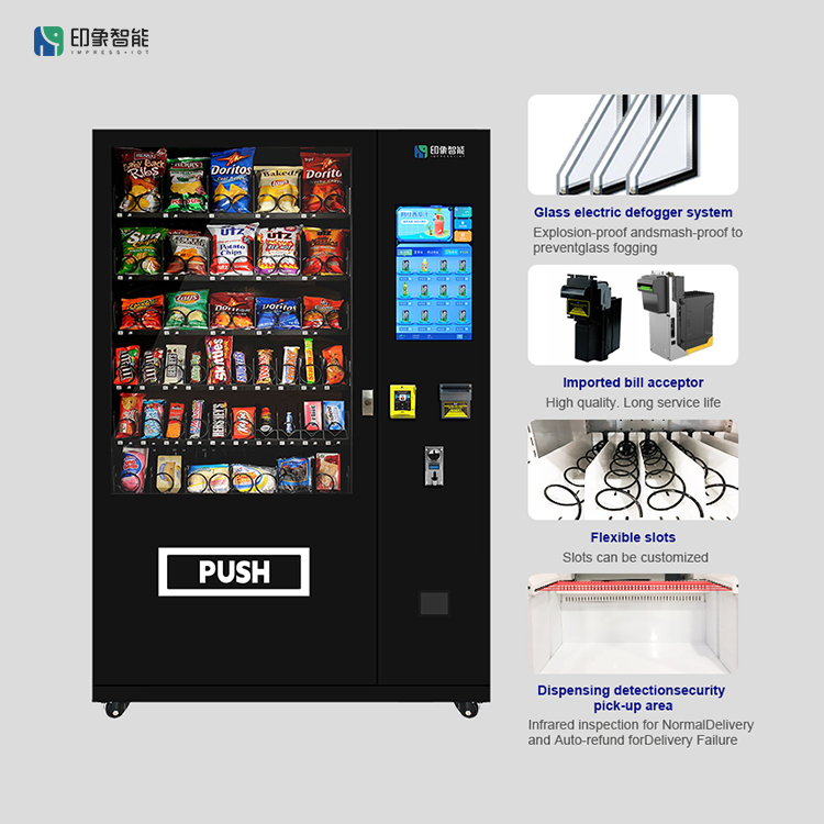 IMT Popular Snack Drink 22 Inches Combo Vending Machine for Foods and Drinks