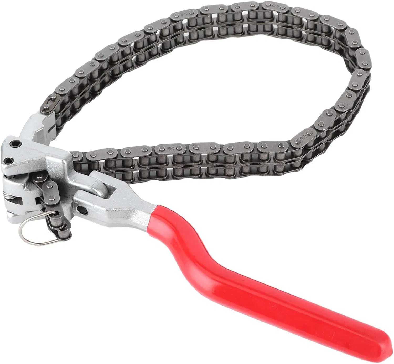 Durable 60-160 mm Oil Filter Chain Wrench with Swivel Handle