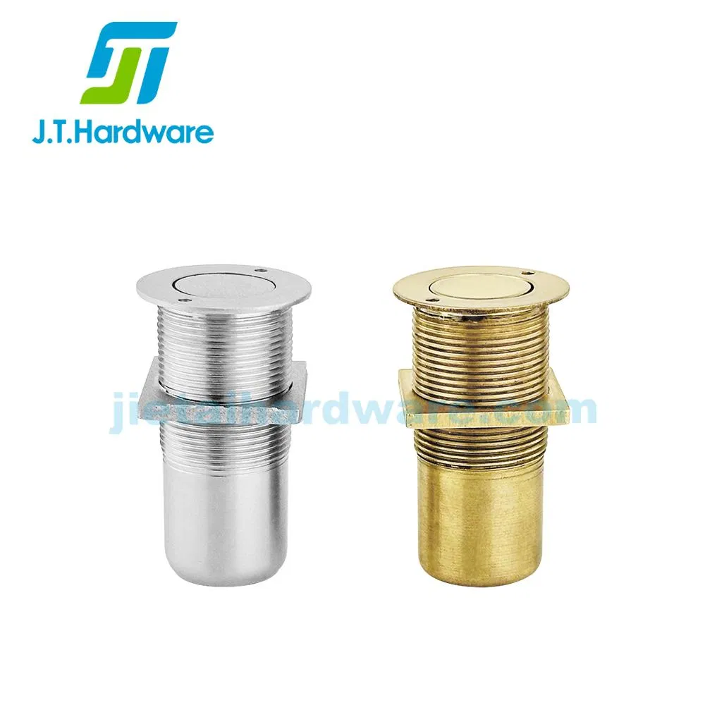 Door Accessories Dust Proof Strike Non-Locking Brass Dust Proof Socket with Plate for Flush Bolt
