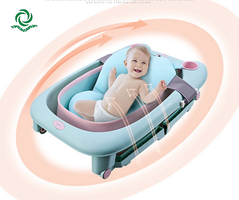 1-18 Months Baby Bathtub Folding Bath Tub Saving Room