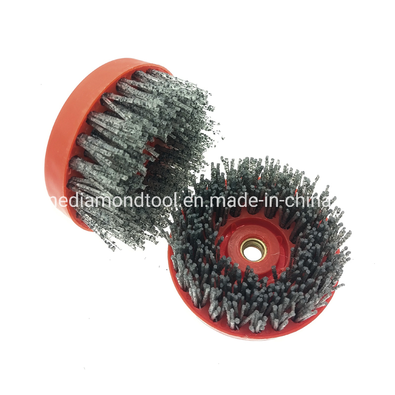 100mm 4" Stone Granite Cleaning M14 Silicon-Carbide Antique Abrasive Brushes