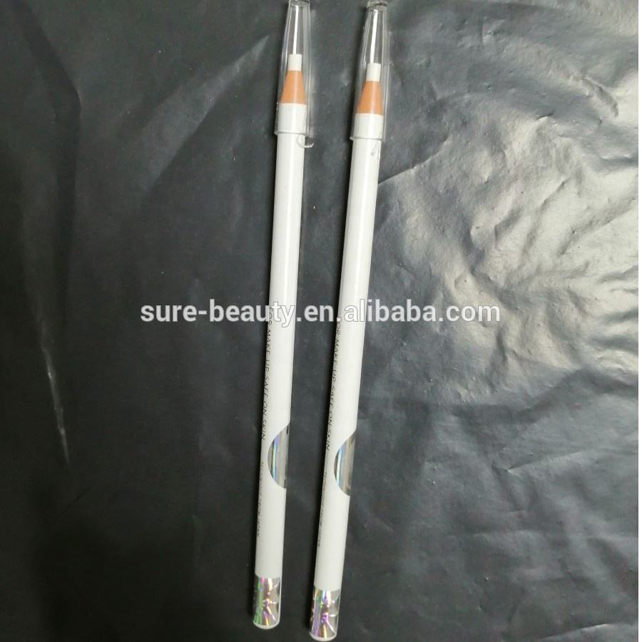 Private Label Pull Line White Eyebrow Pencil for Permanent Makeup