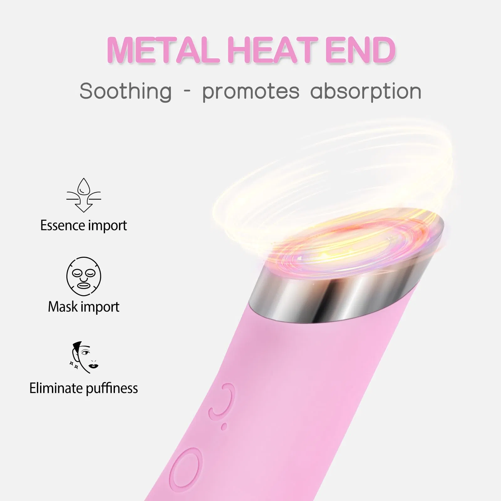 Heat Massage Vibrating Exfoliator Waterproof Facial Cleansing Brush, Rechargeable Silicone Face Scrubber