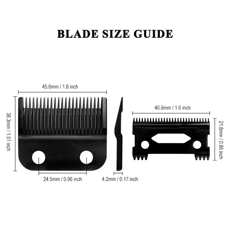 Dlc Black Blade Hair Trimmer Ultra-Thin Replacement Part Hair Clipper Replacement Blade