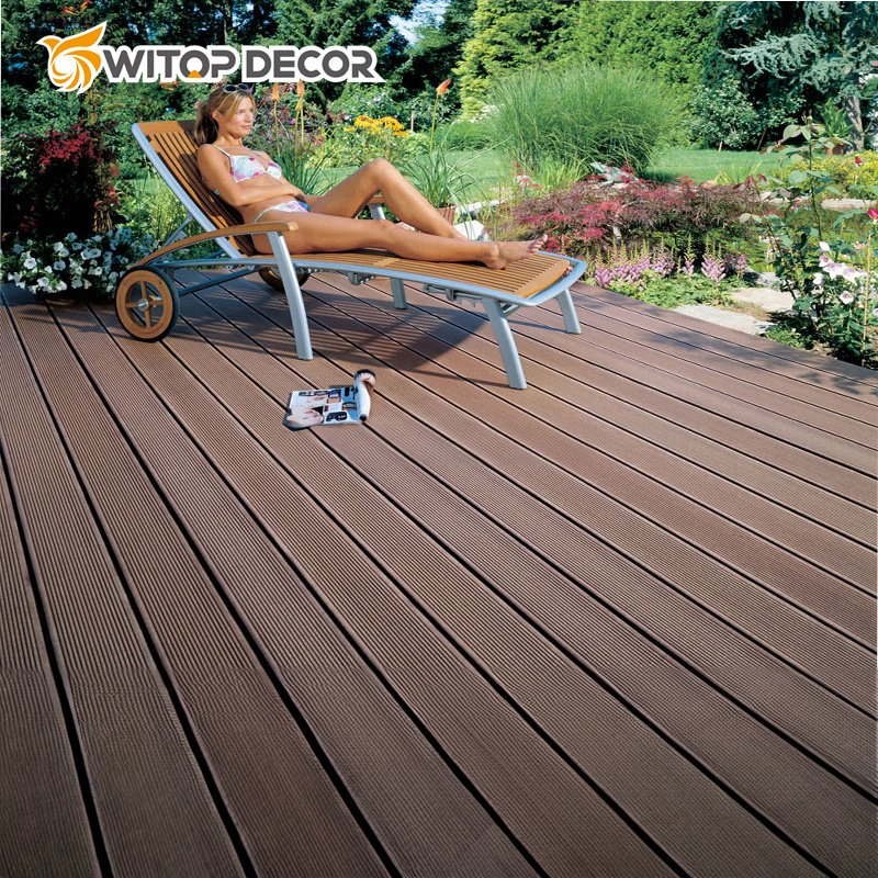 Wooden Deck Tiles and Structure WPC Swimming Pool Decking Wood Flooring
