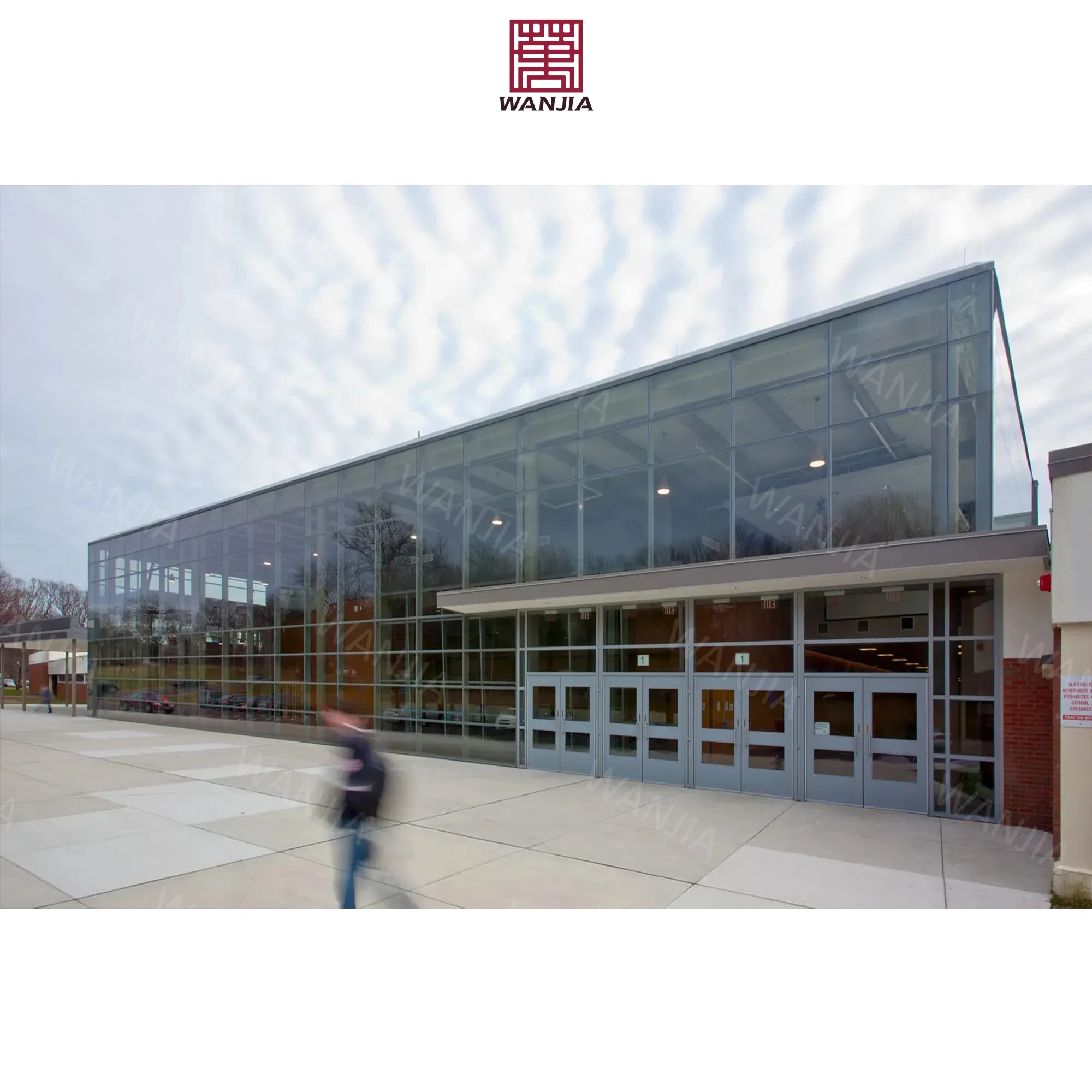 High Quality Building Double Skin Facade Glass Wall Aluminum Exterior Curtain Wall