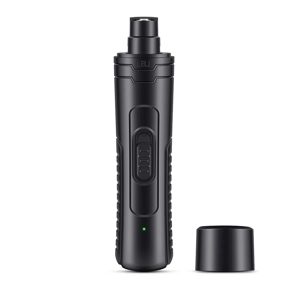 Three-Light Electric Pet Nail Grinder, 2-Speed Low Noise Electric Claw Trimmer with LED Light for Quick Grooming, Pet Nail Grinder