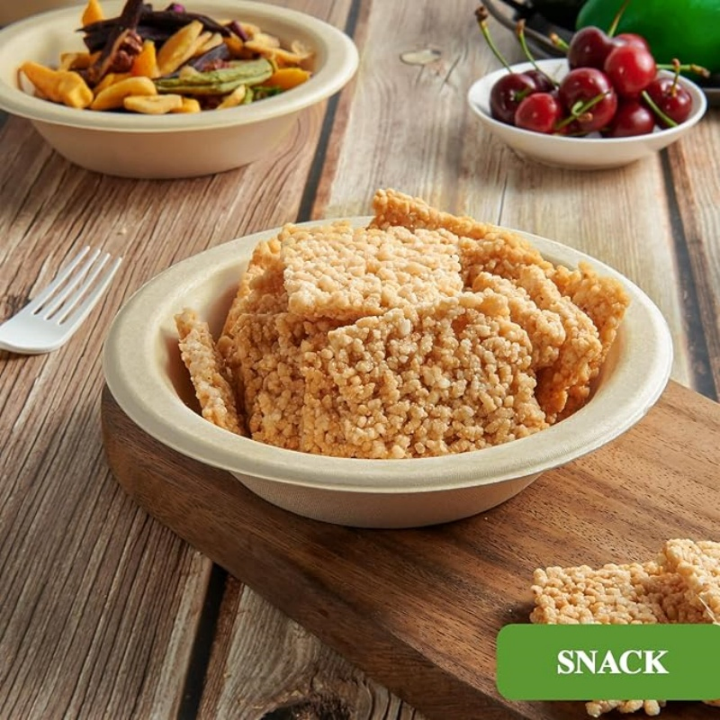 Sustainable 16oz Bagasse Paper Bowls for Eco-Conscious Dining