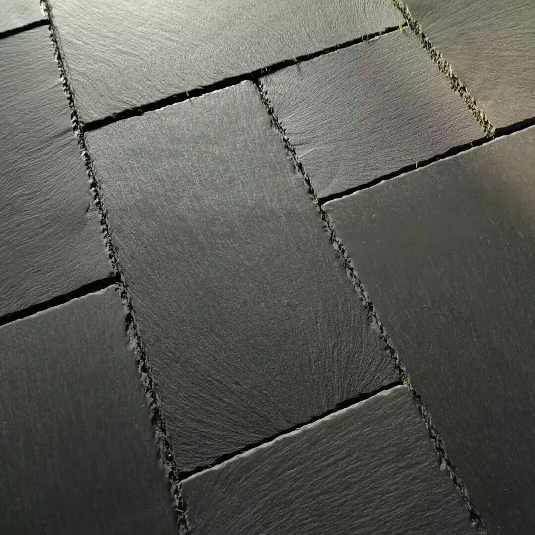 Culture Stone Absolutely Black Slate Stone Veneer with Natural Split Surface for Wall Cladding