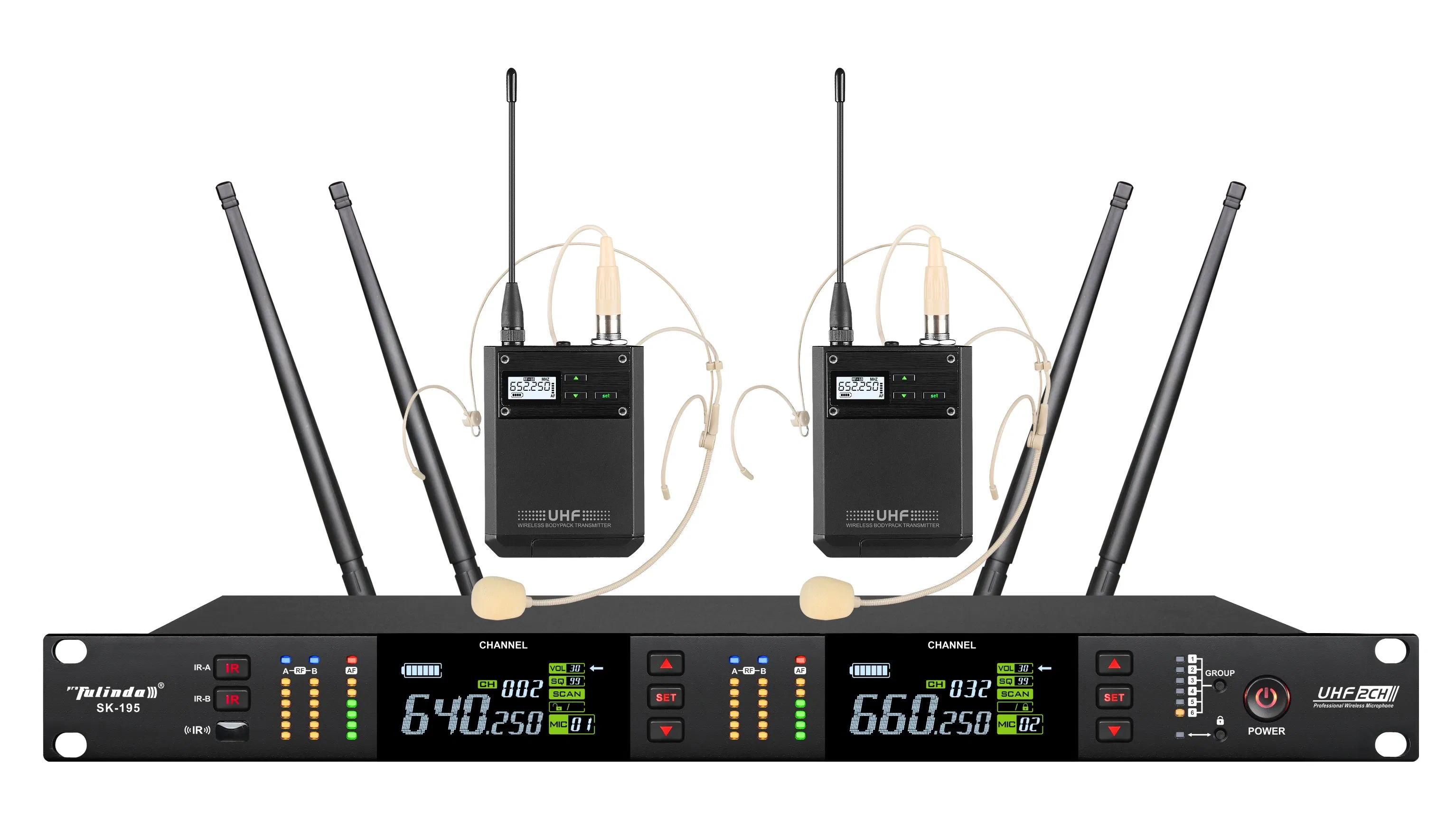 Продвинутый беспроводной микрофон Fulinda для вокала