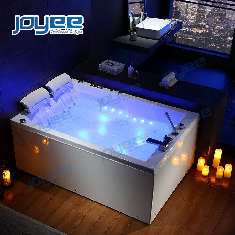 Угловая акриловая ванна с гидромассажем на 2 персоны Joyee