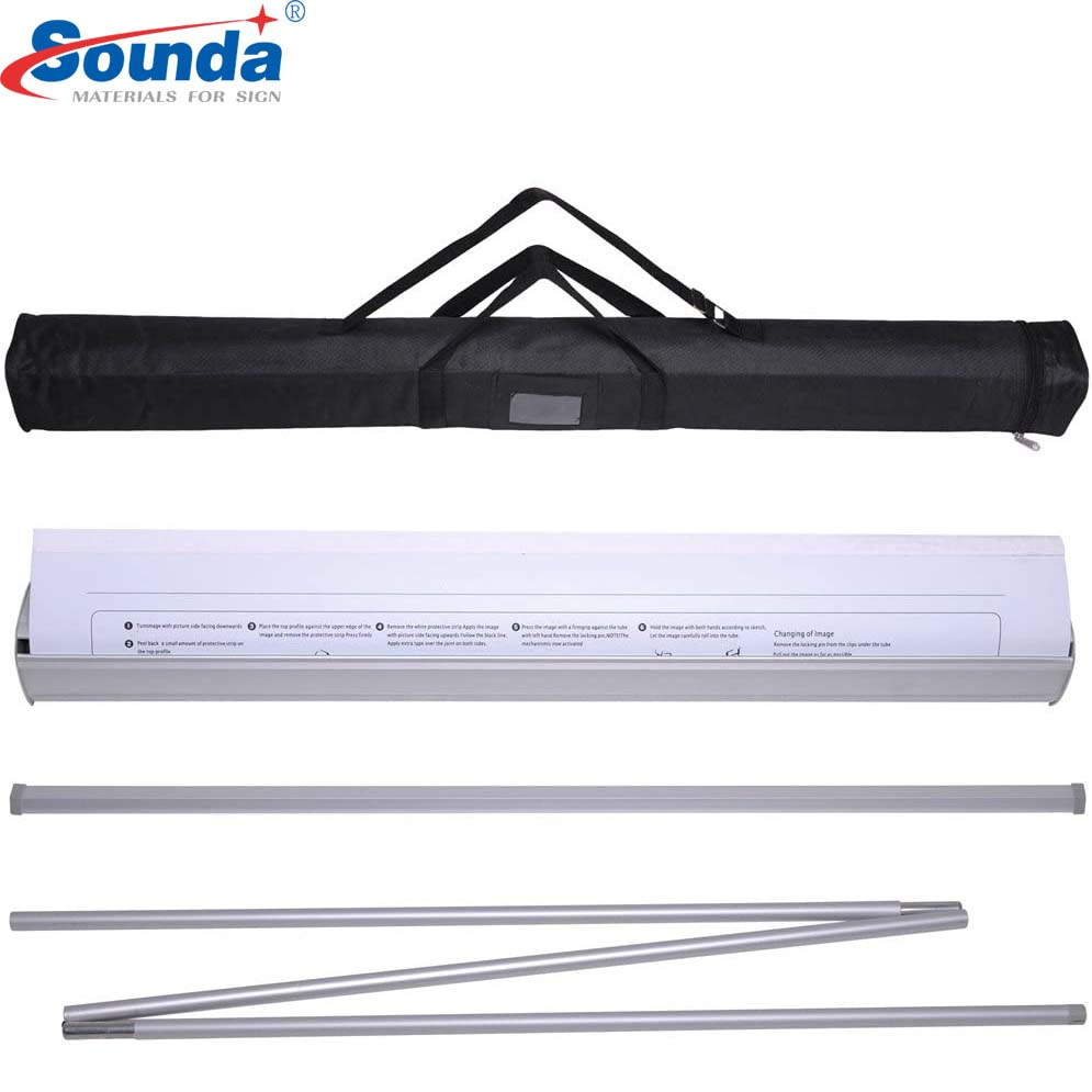 Wide Base Advertising Display Roll up Stand