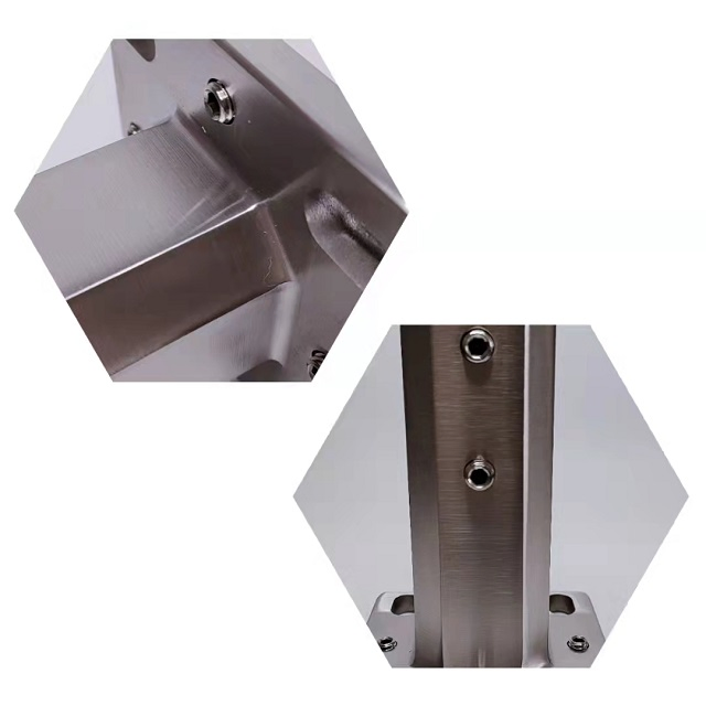 2205 Duplex Stainless Steel Adjustable Glass Spigot Railing Handrail for Pool Glass Clamps & Stairs