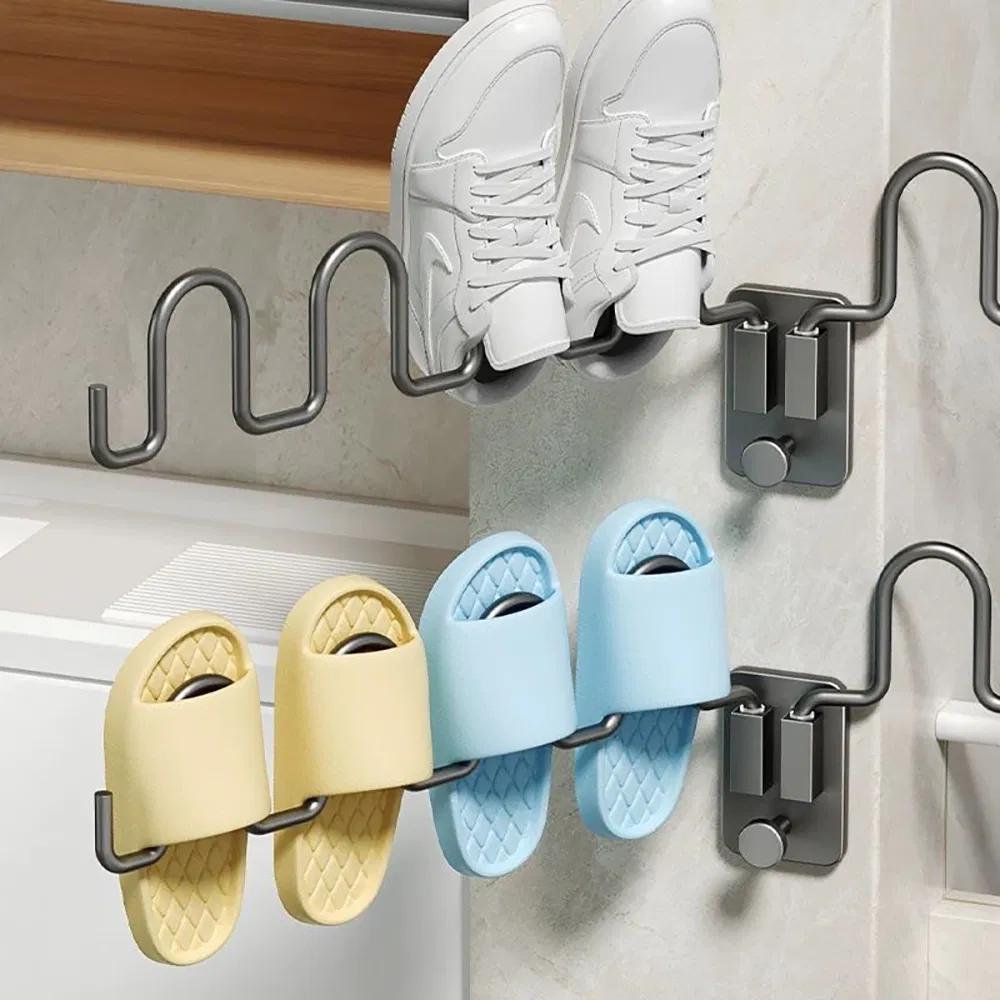 Multi-Socket Space-Saving Drying Rack Stainless Steel Material Mi30057