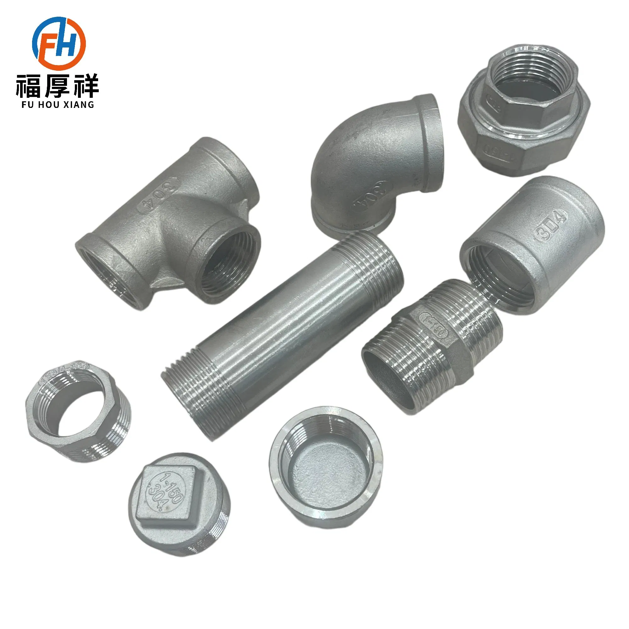 Stainless Steel Pipe Fitting OEM ISO High Pressure Threaded Union for Compression Pipe
