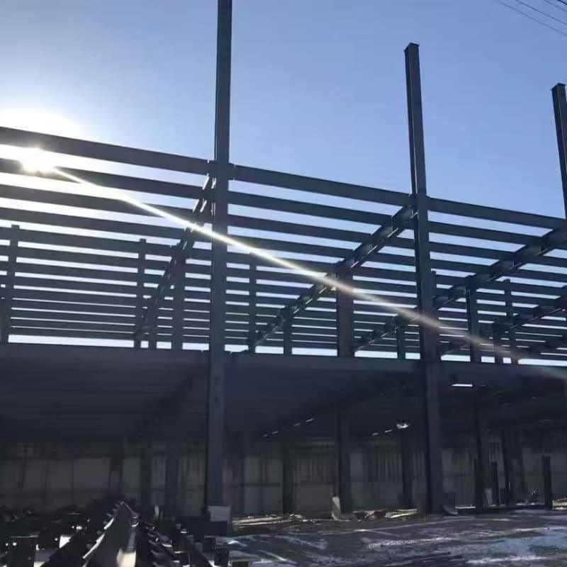 Large Span Prefabricated Steel Structure Warehouse Prefab Metal Buildings Car Workshop Factory Buildings