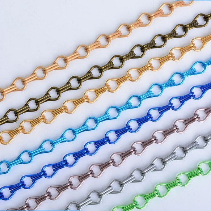 Aluminum Double Hook Chain Link Curtain for Room Divider Decoration