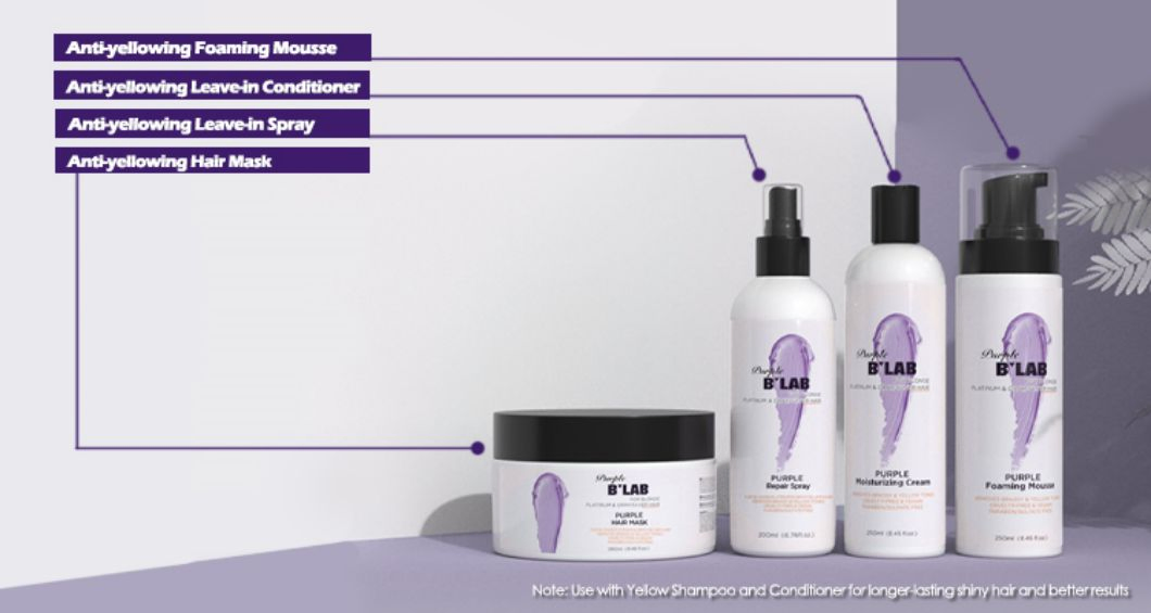 Customize Private Label Anti-Yellowing and Brighten Leave-in Hair Conditioner