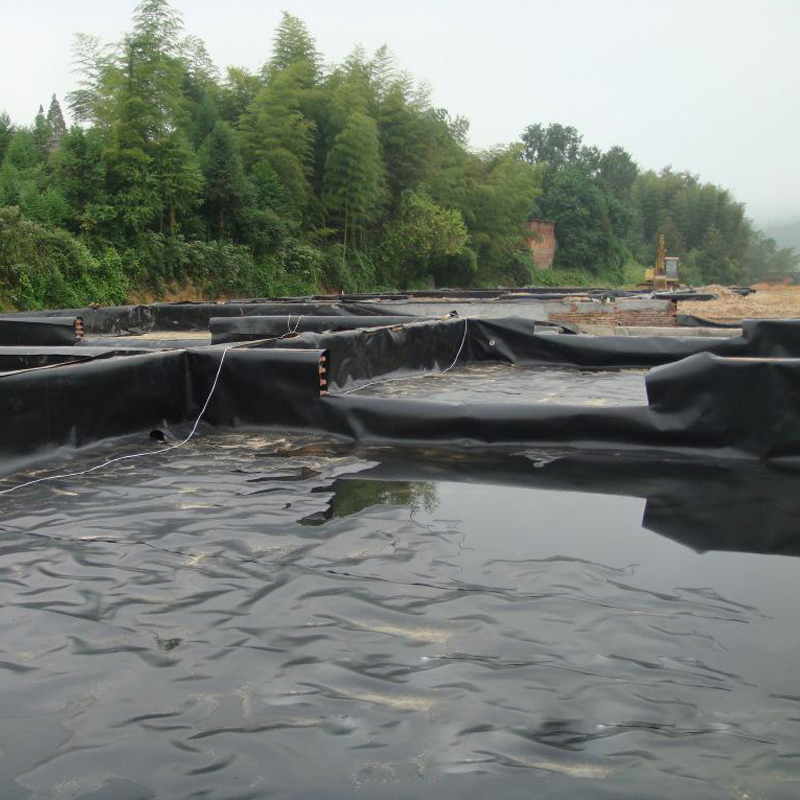 0.5mm-3.0mm Waterproof Membrane Film Black Textured HDPE Geomembrane Agricultural Fish Farm Pond Liner for Landfill Application