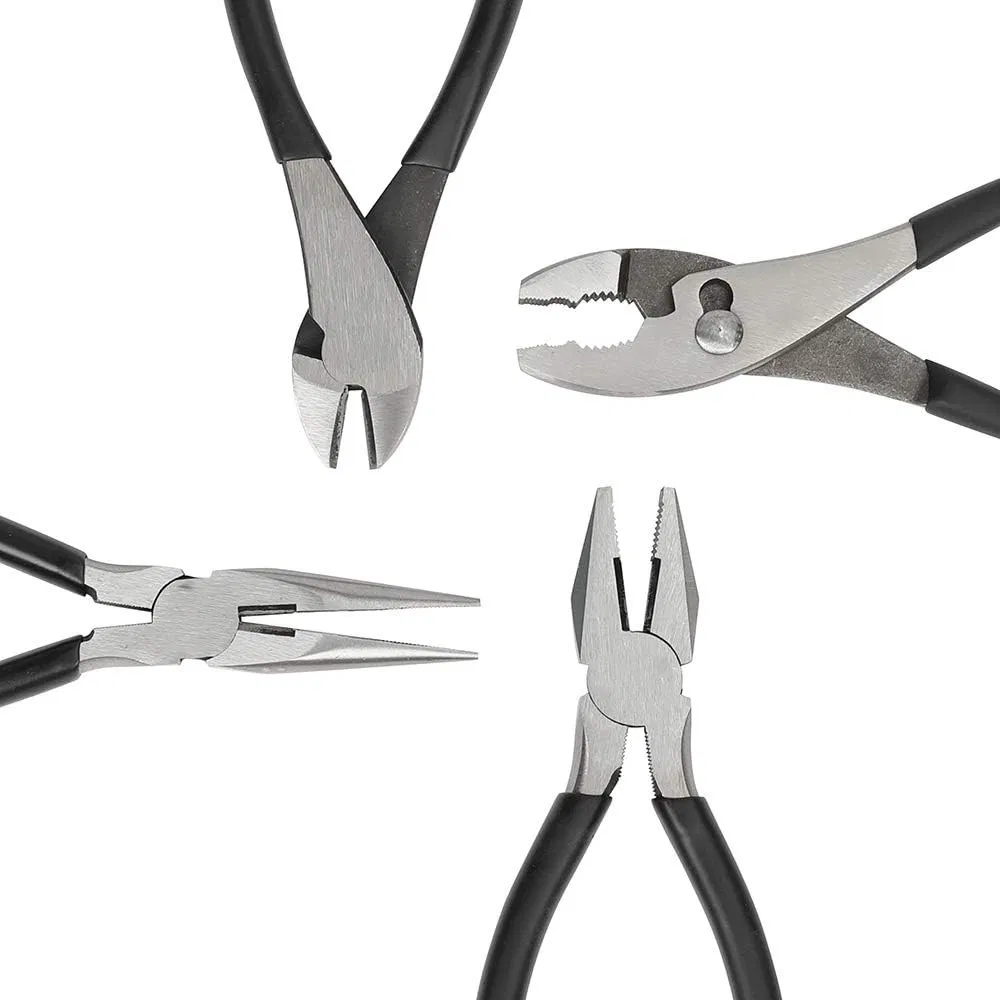 Hand Tools CRV Plier PVC Handle Insulated Combination Pliers