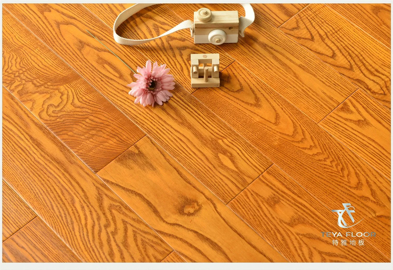 Ash Engineered Wood Flooring, Handscraped