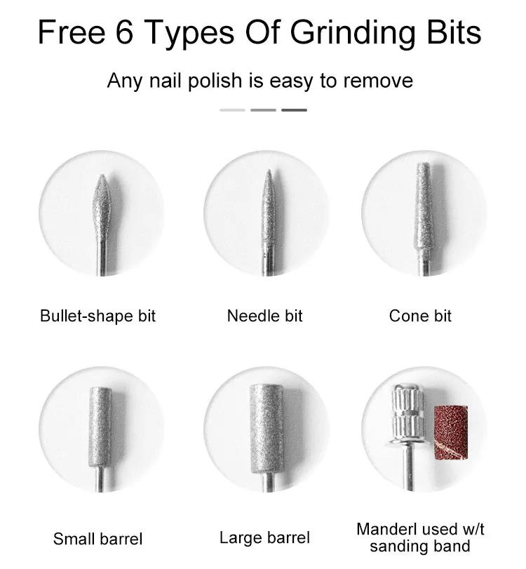 Portable Rechargebale Electirc Nail Drill Nail Polisher