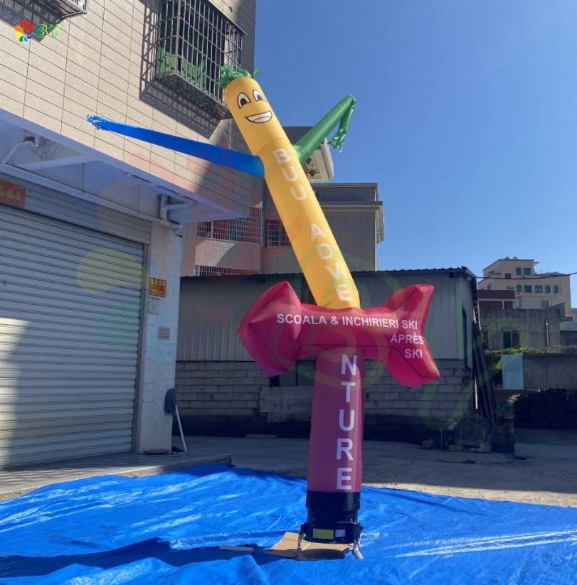 Boyan Custom Outdoor Colourful Advertising Sky Dancer Inflatable Air Tube Man Model