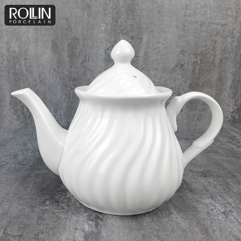 Good Quality Stripe Tea Pot for Restuarant