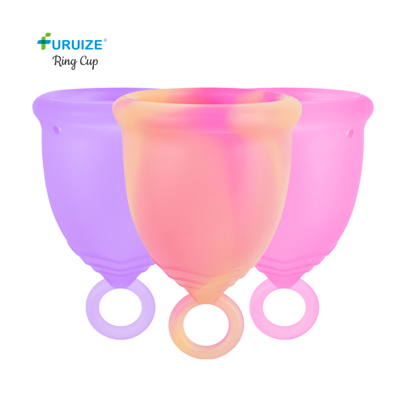 Hot Sale Medical Silicone Menstrual Cup Menstrual Cup Sterilizer Have 3 Sizes Lunette Menstrual Cup