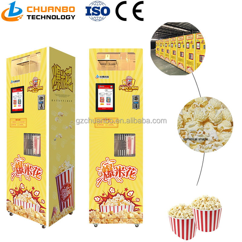 China Manufacturer Caramel Flavor Mushroom Vending Machine Popcorn Commercial