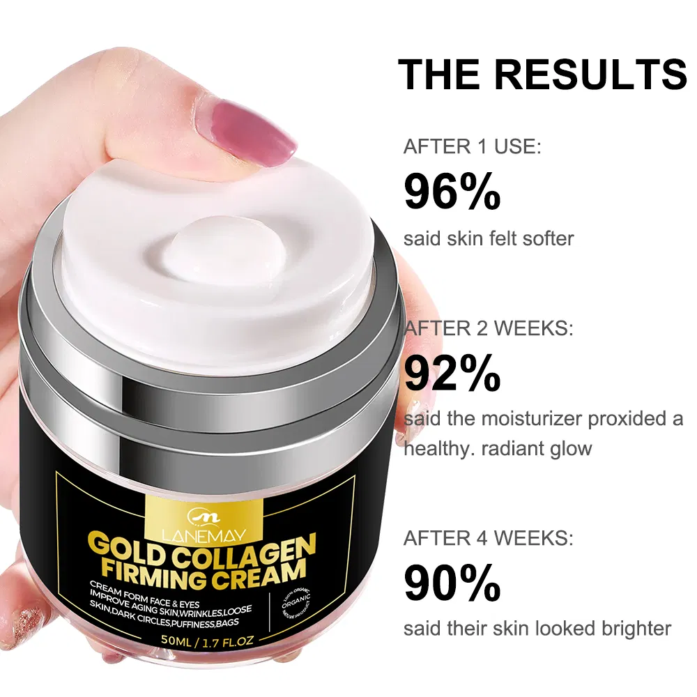 Online Wholesale in Stock Private Label Skin Care Face Cream Gold Collagen Hydrating Anti Aging Face Whitening Cream for All Skin
