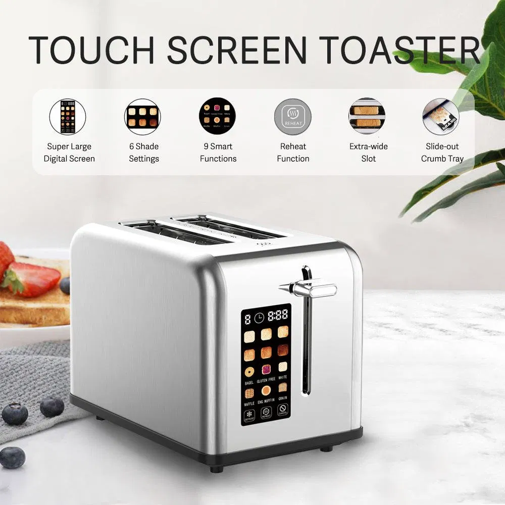 Newly Designed Stainless Steel Bread Toaster Touch Control Multifunctional Intelligent Toaster