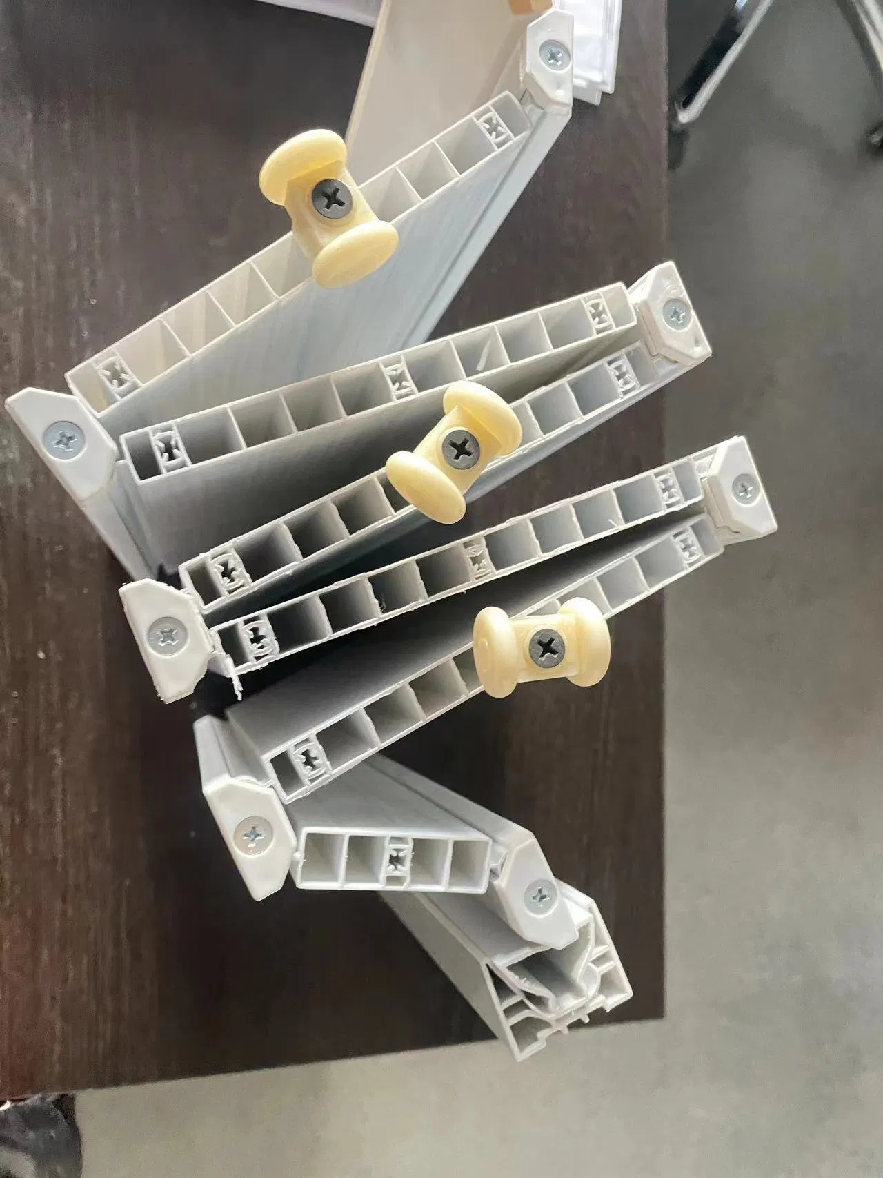 Factory Direct Sale Price Used for Bathroom/Bedroom/Wall Toilet Interior Plastic Folding Sliding PVC Accordion Partition Folding Door