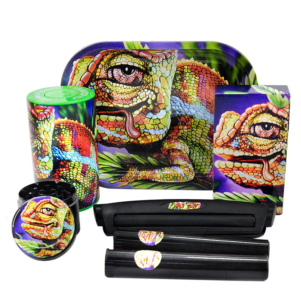 Gift Box with Three Sets of Pipe Smoke Mill Storage Box Smoke Mill Accessories Set Wholesale