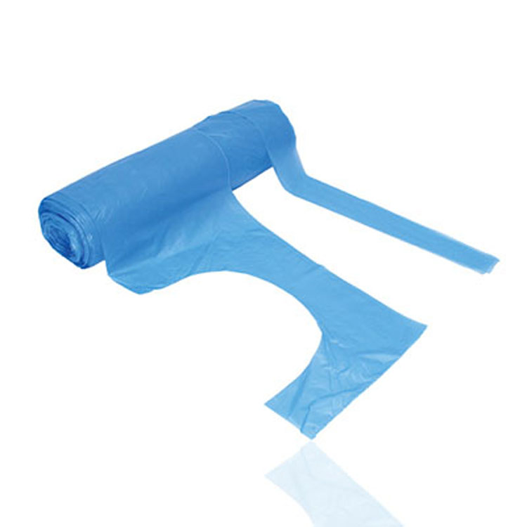 100% Virgin Polyethylene Economic PE Apron, Blue PE Apron, Disposable PE Apron