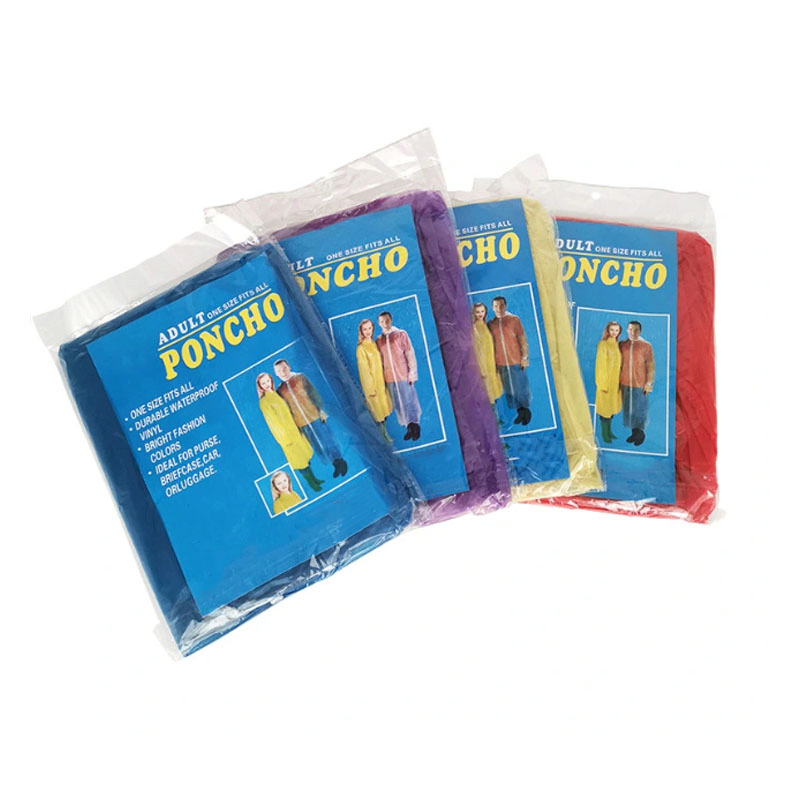 Convenience Disposable Waterproof Poncho Raincoat for Sudden Rains
