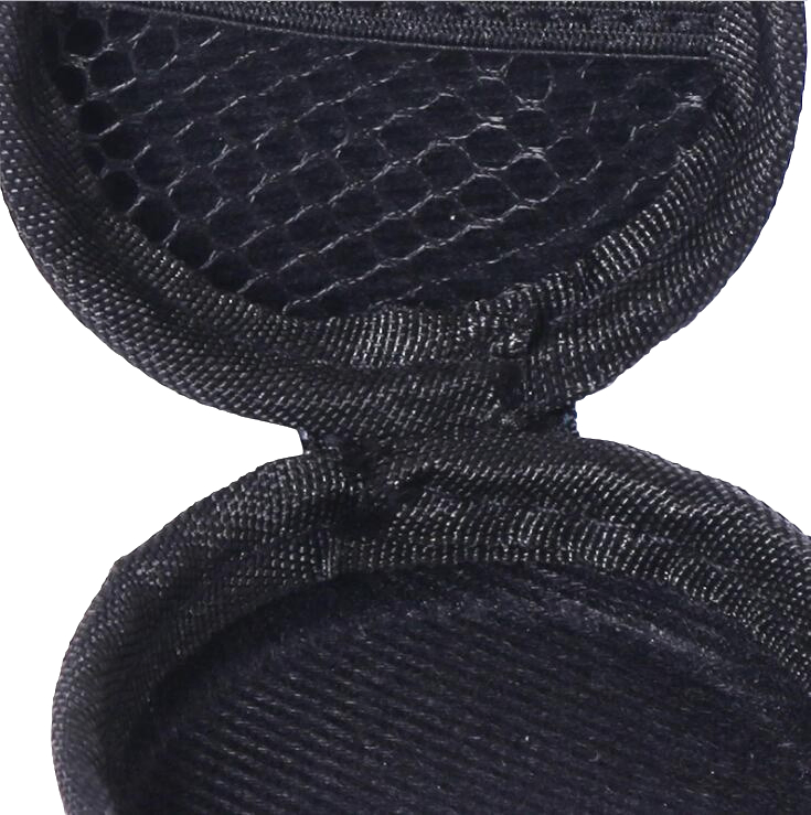 Чехол для наушников EVA круглый, защитный, с сетчатым карманом