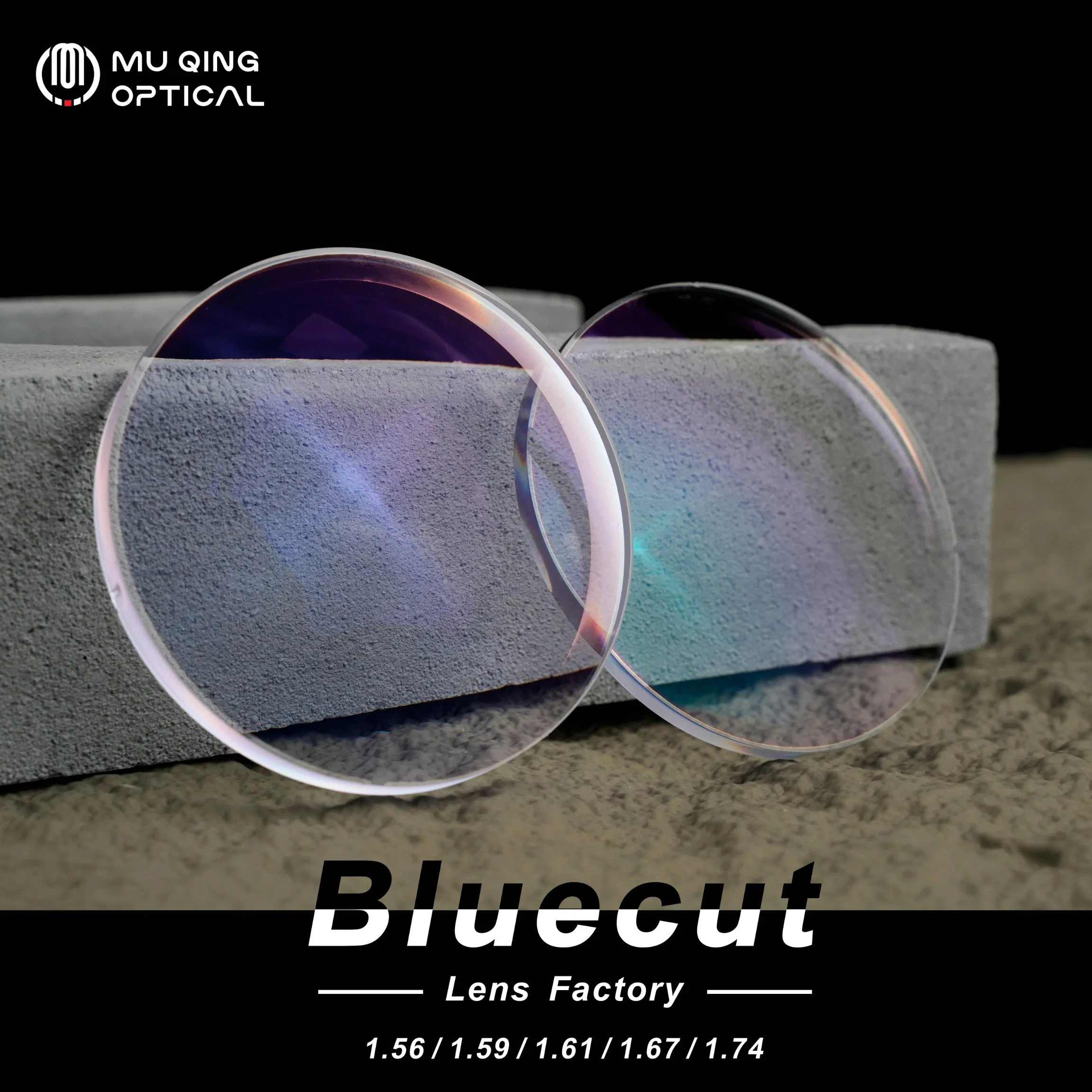 Resin Lens Optical Manufacturer Lenses Blue Cut Glass Ophthalmic Lenses for Single Vision