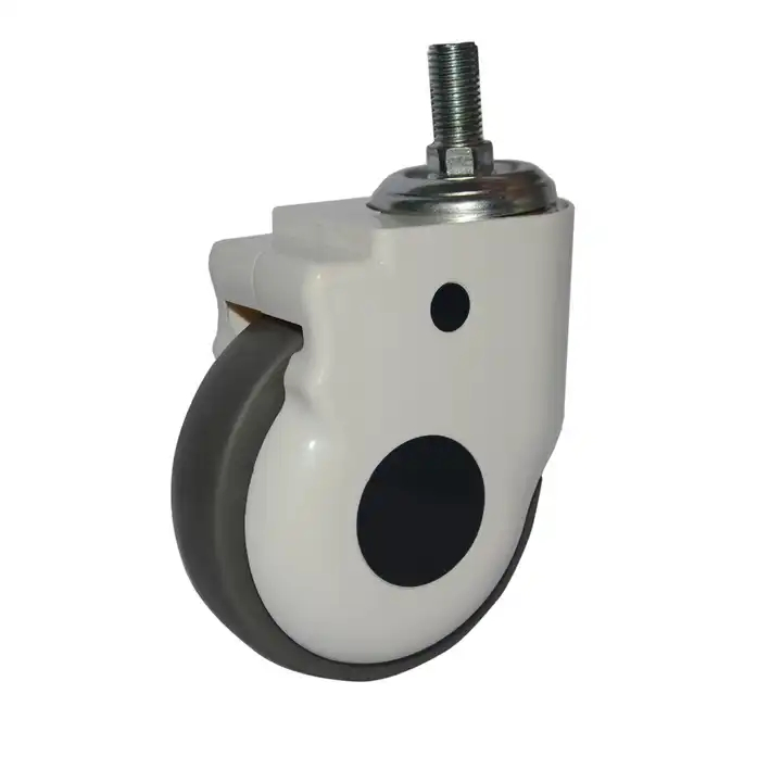 Professional Factory Hospital Equipment 3" 4" 5" Threaded Valve Stem TPR Medical Wear-Resistant Rubber Casters